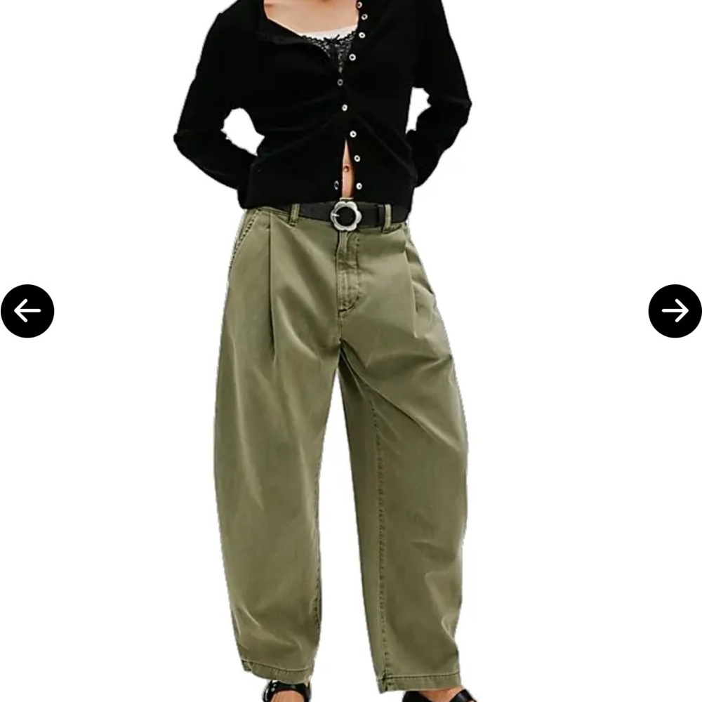 Agolde Danika Chino Trousers in Bok Choy